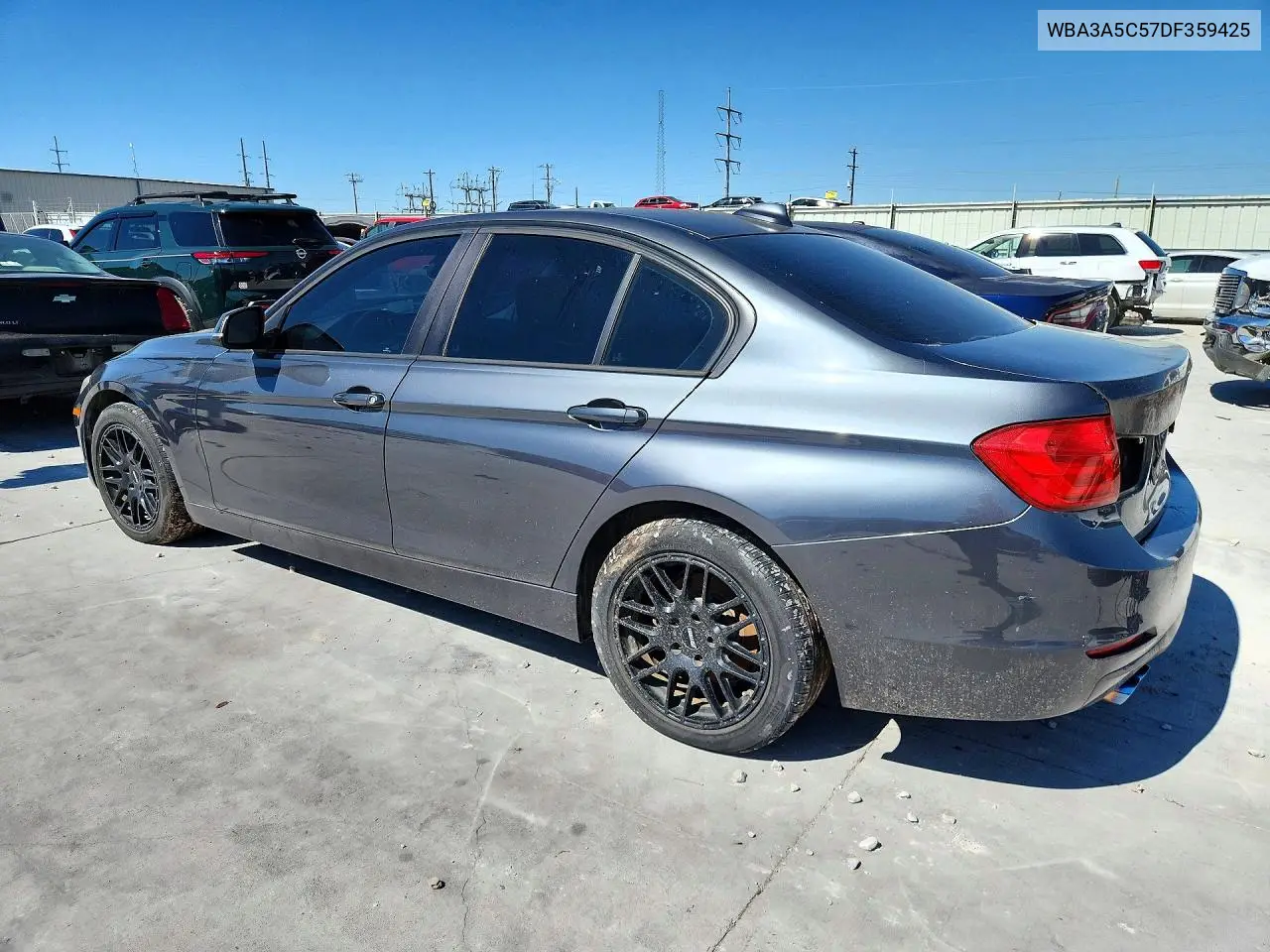 2013 BMW 3ER VIN WBA3A5C57DF359425 — фото 2