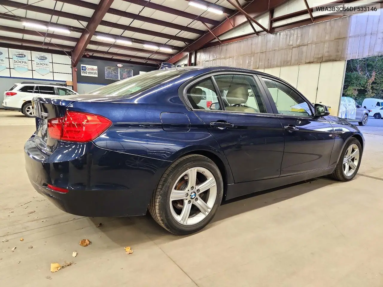 2013 BMW 3ER VIN WBA3B3C56DF533146 — фото 3