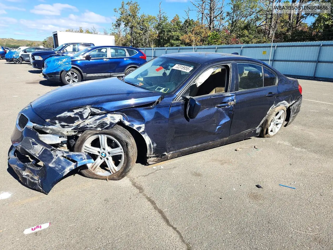 BMW 3ER 2013, VIN WBA3B5G51DNS04656