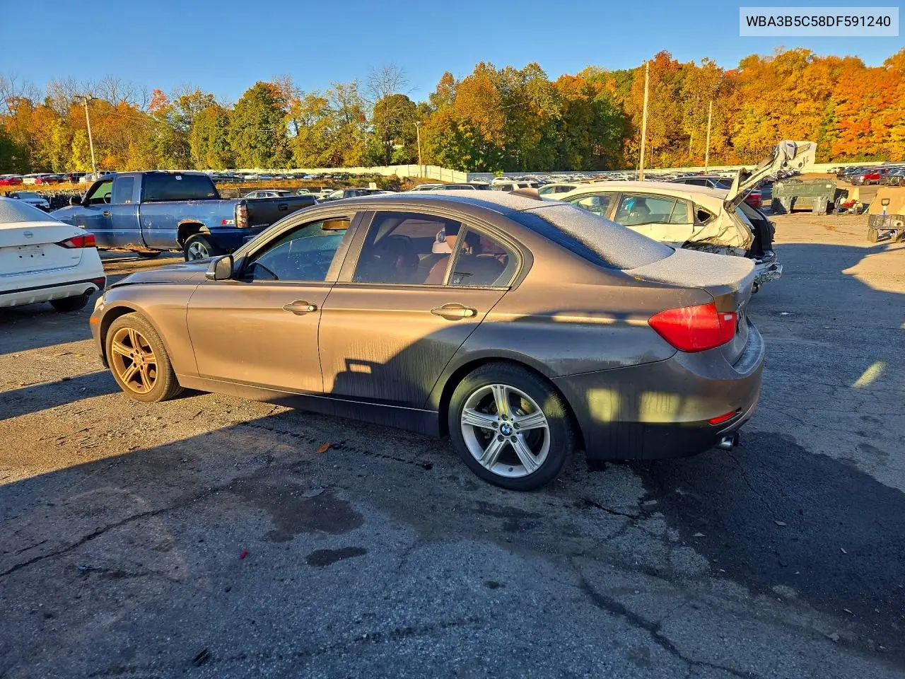 2013 BMW 3ER VIN WBA3B5C58DF591240 — фото 2