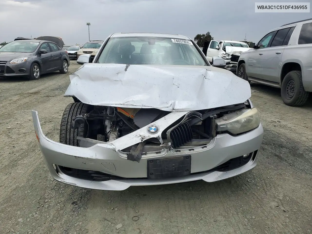 2013 BMW 3ER VIN WBA3C1C51DF436955 — фото 5