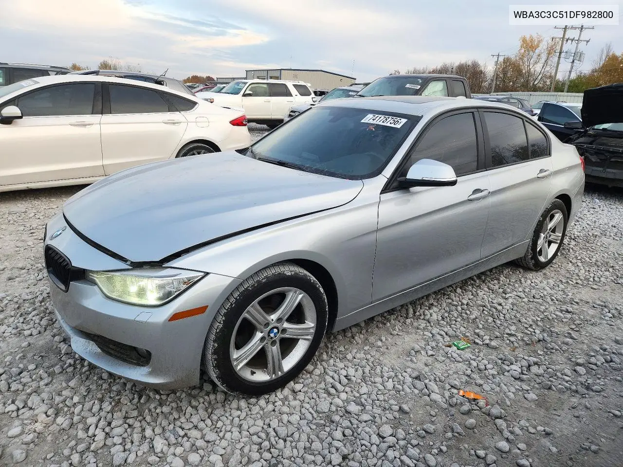 BMW 3ER 2013, VIN WBA3C3C51DF982800