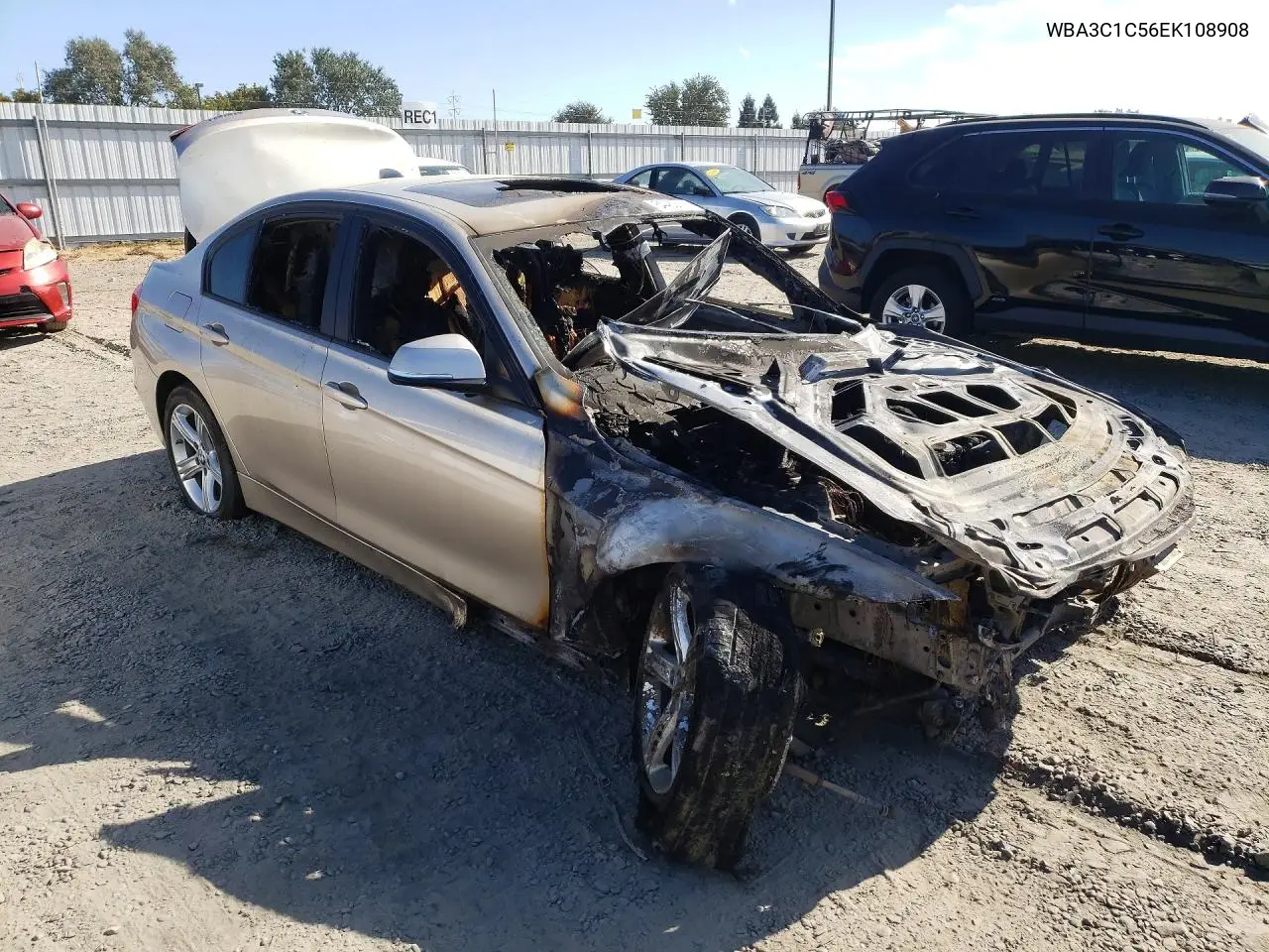 2014 BMW 3ER VIN WBA3C1C56EK108908 — фото 4