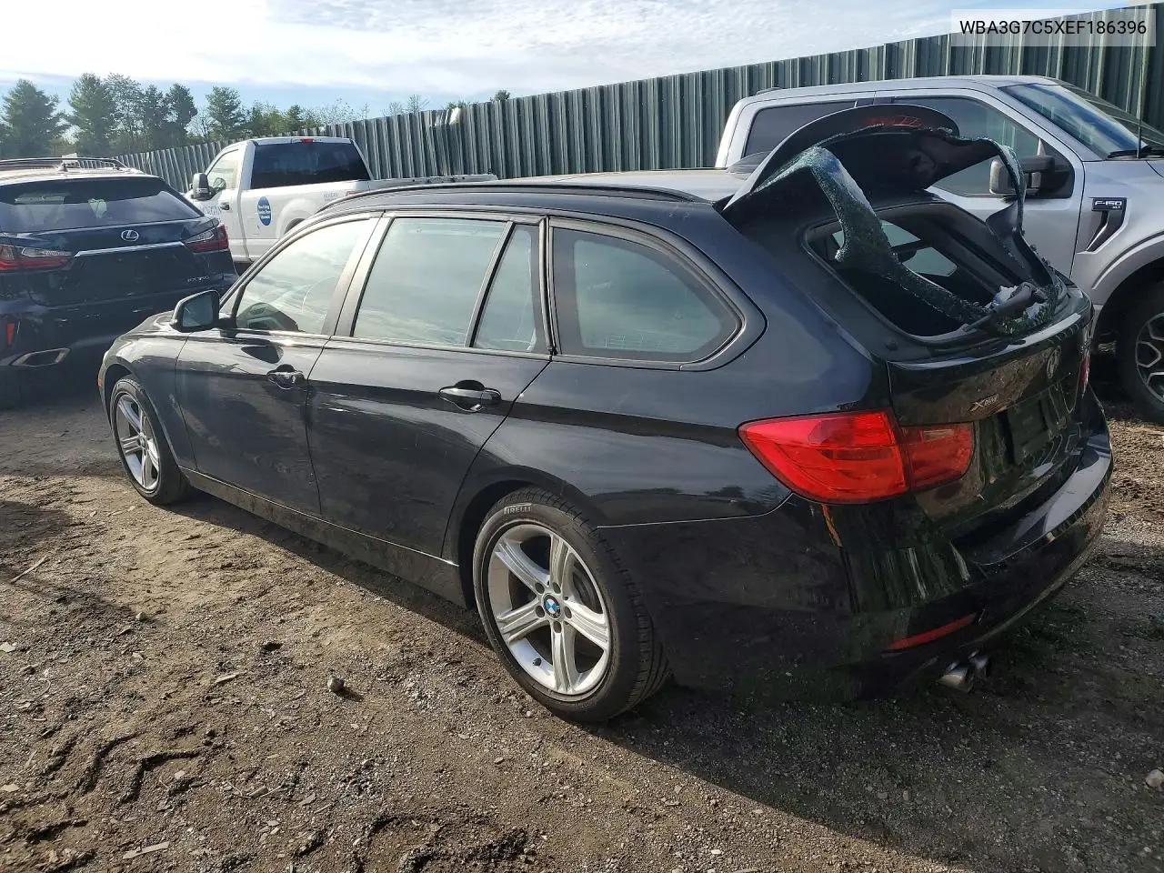 2014 BMW 3ER VIN WBA3G7C5XEF186396 — фото 2