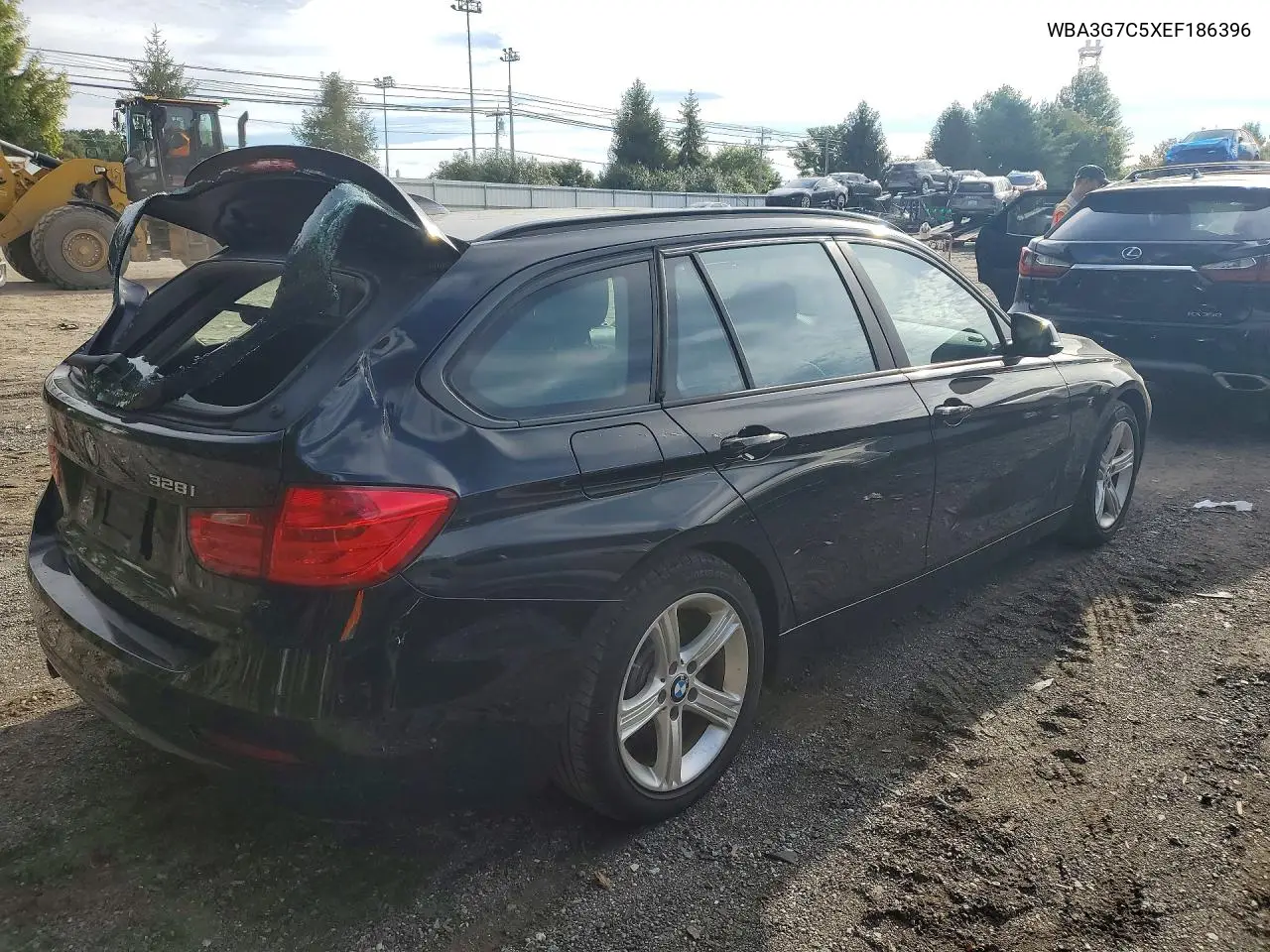 2014 BMW 3ER VIN WBA3G7C5XEF186396 — фото 3