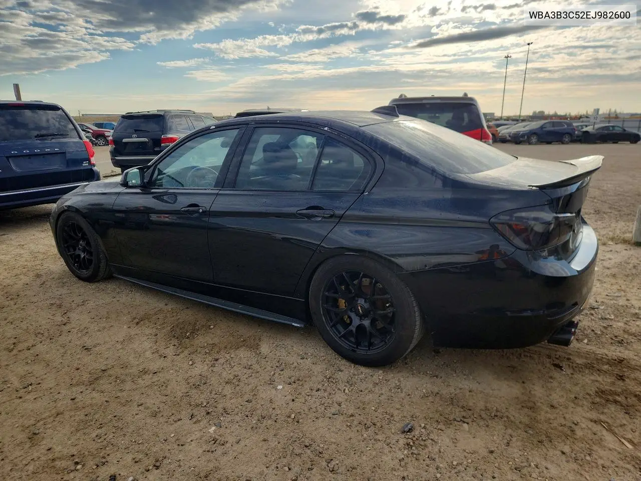 2014 BMW 3ER VIN WBA3B3C52EJ982600 — фото 2