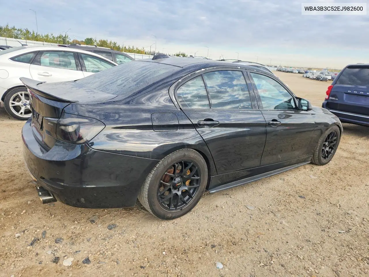 2014 BMW 3ER VIN WBA3B3C52EJ982600 — фото 3