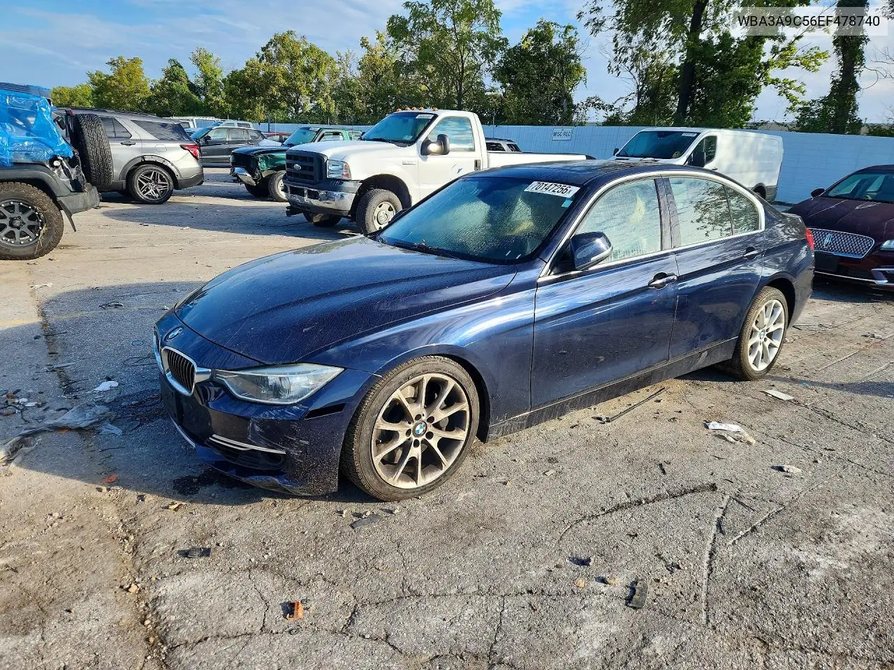 BMW 3ER 2014, VIN WBA3A9C56EF478740