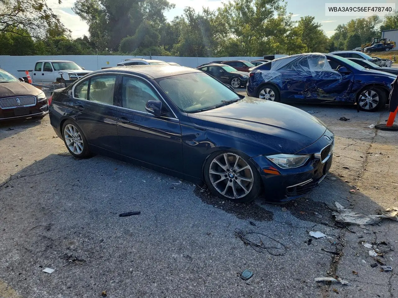 2014 BMW 3ER VIN WBA3A9C56EF478740 — фото 4
