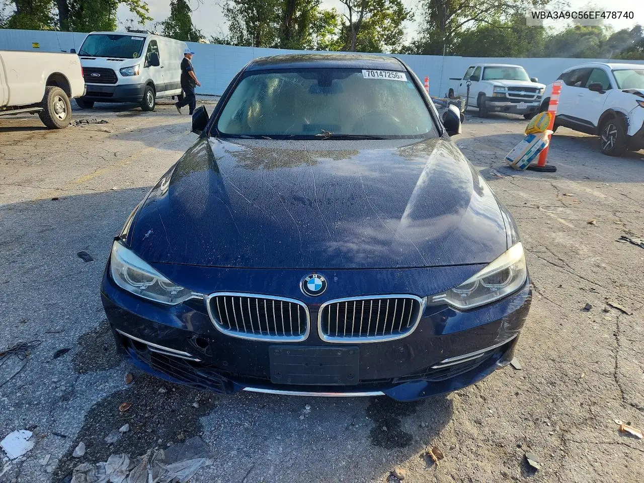 2014 BMW 3ER VIN WBA3A9C56EF478740 — фото 5
