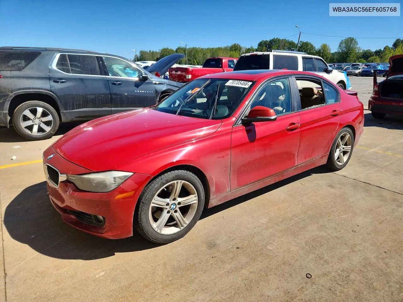 BMW 3ER 2014, VIN WBA3A5C56EF605768