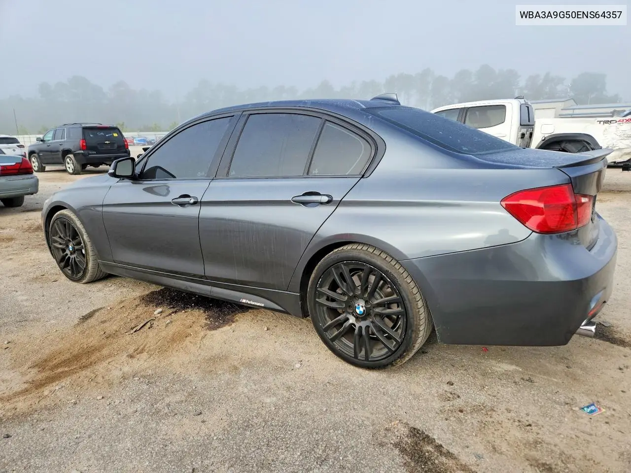 2014 BMW 3ER VIN WBA3A9G50ENS64357 — фото 2
