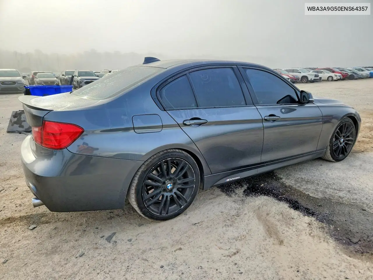 2014 BMW 3ER VIN WBA3A9G50ENS64357 — фото 3