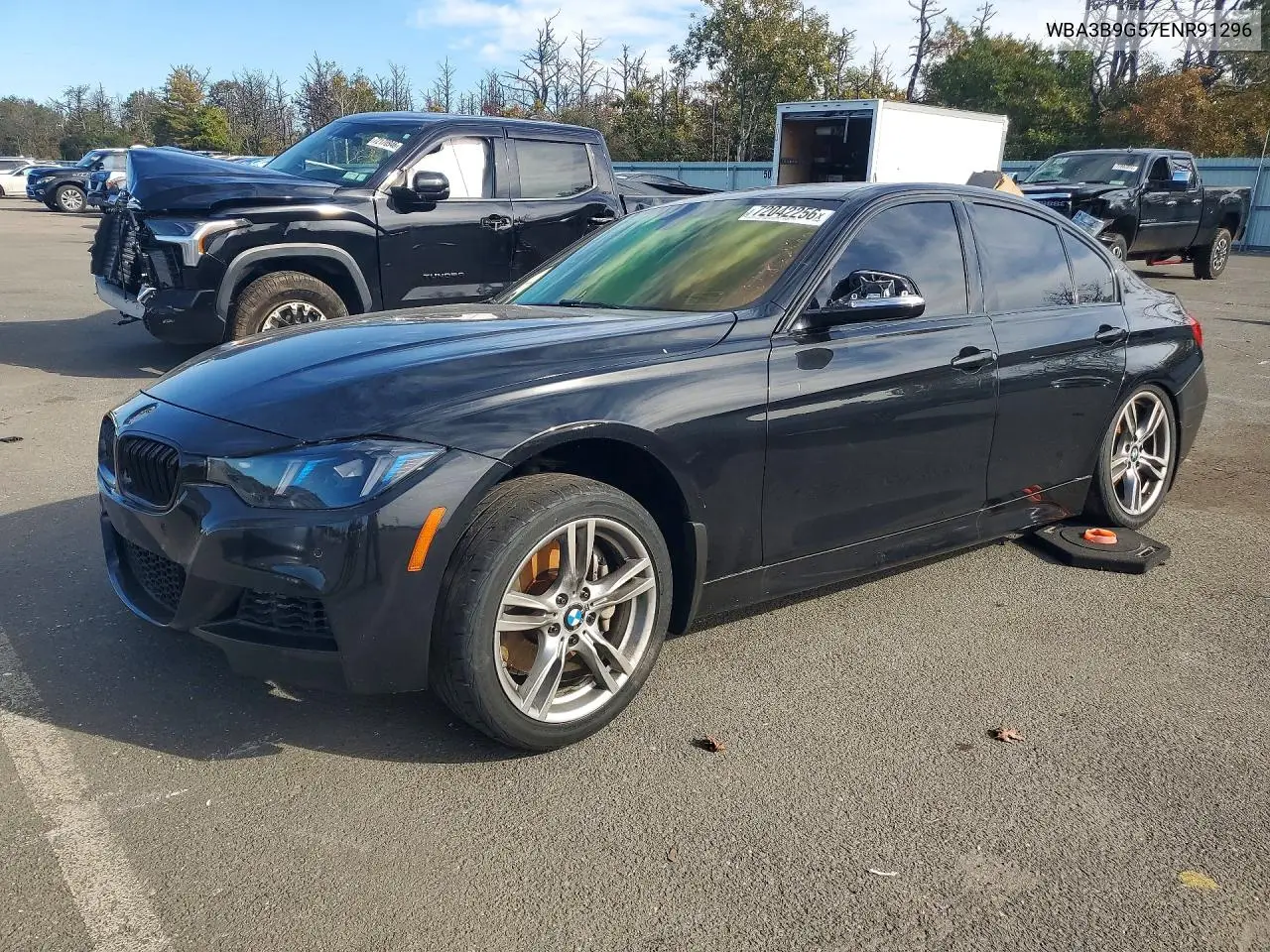 BMW 3ER 2014, VIN WBA3B9G57ENR91296