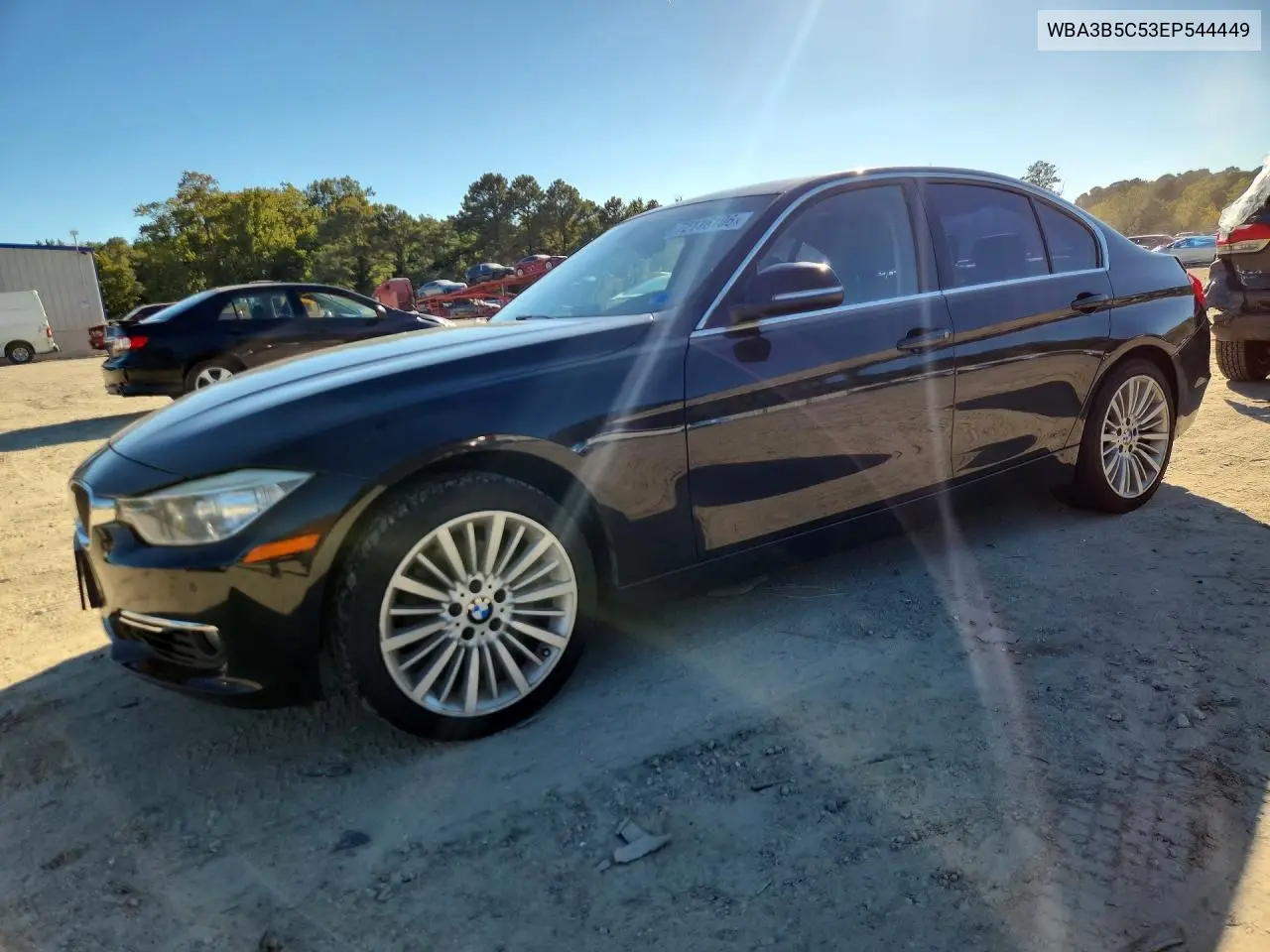 BMW 3ER 2014, VIN WBA3B5C53EP544449