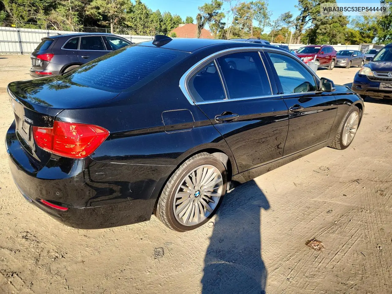 2014 BMW 3ER VIN WBA3B5C53EP544449 — фото 3