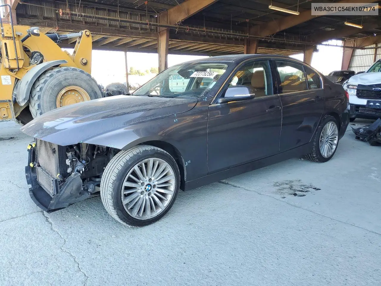 BMW 3ER 2014, VIN WBA3C1C54EK107174