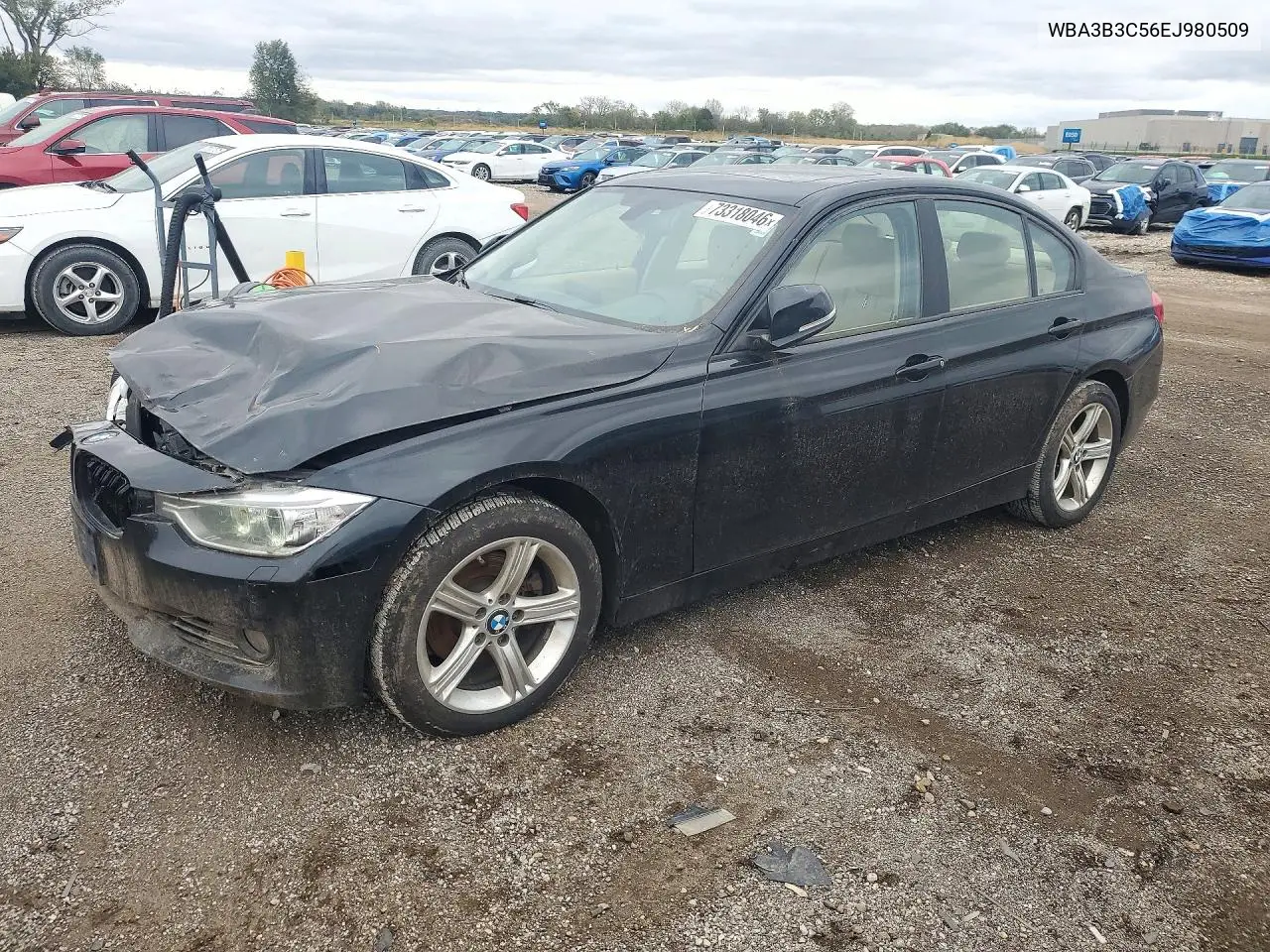 BMW 3ER 2014, VIN WBA3B3C56EJ980509