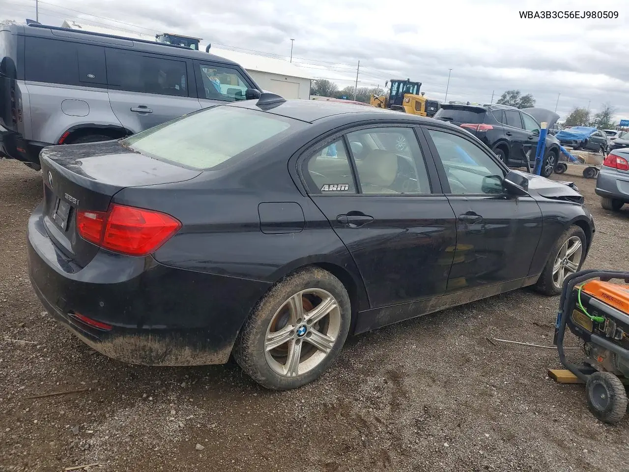 2014 BMW 3ER VIN WBA3B3C56EJ980509 — фото 3