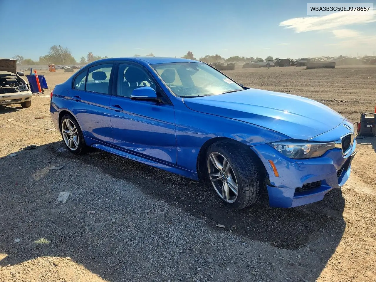 2014 BMW 3ER VIN WBA3B3C50EJ978657 — фото 4