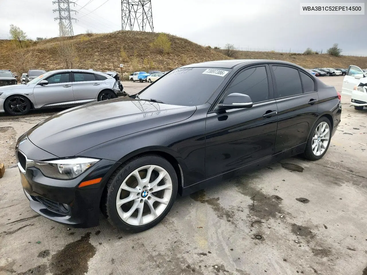 BMW 3ER 2014, VIN WBA3B1C52EPE14500