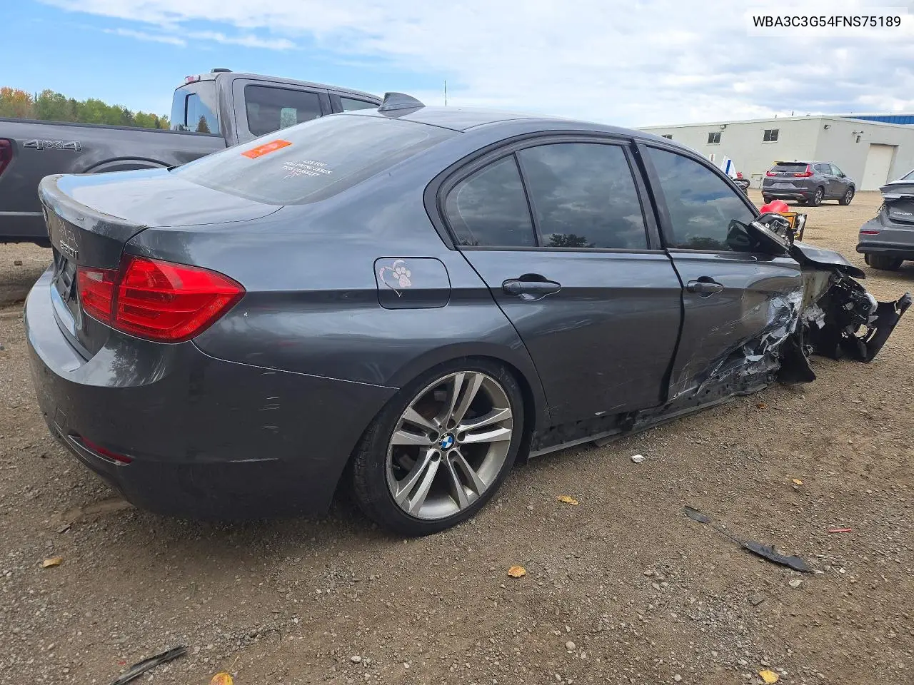 2015 BMW 3ER VIN WBA3C3G54FNS75189 — фото 3