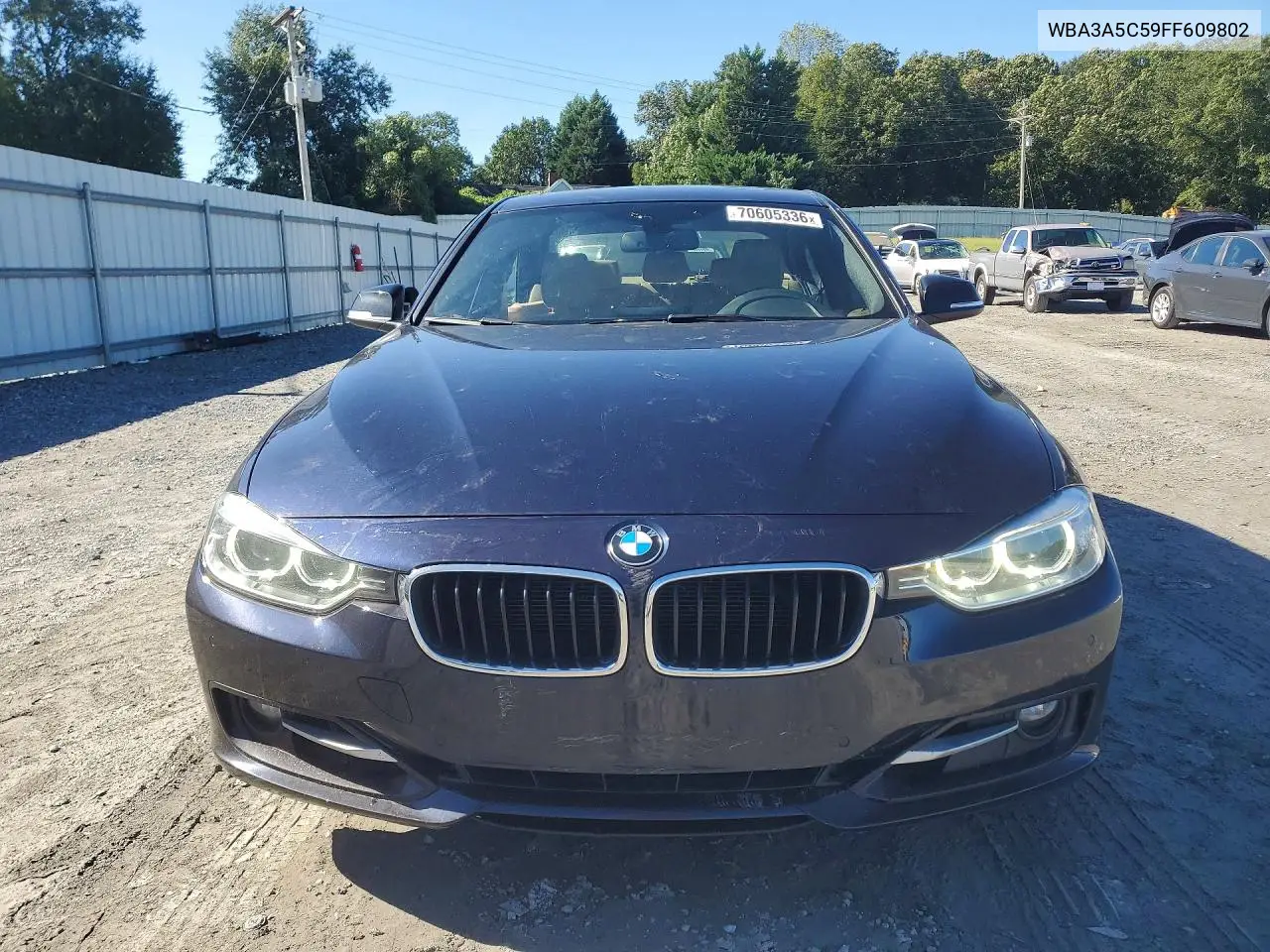 2015 BMW 3ER VIN WBA3A5C59FF609802 — фото 5