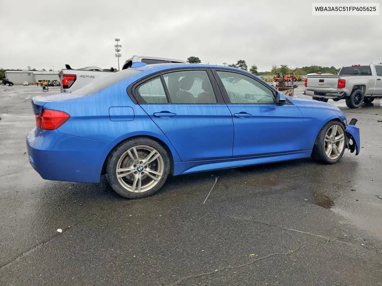 2015 BMW 3ER VIN WBA3A5C51FP605625 — фото 3
