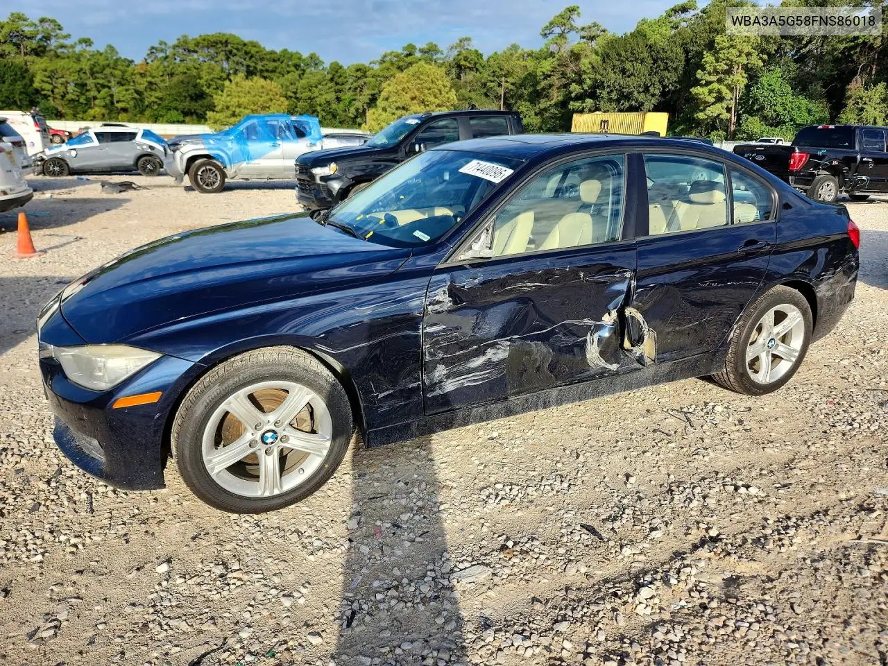BMW 3ER 2015, VIN WBA3A5G58FNS86018