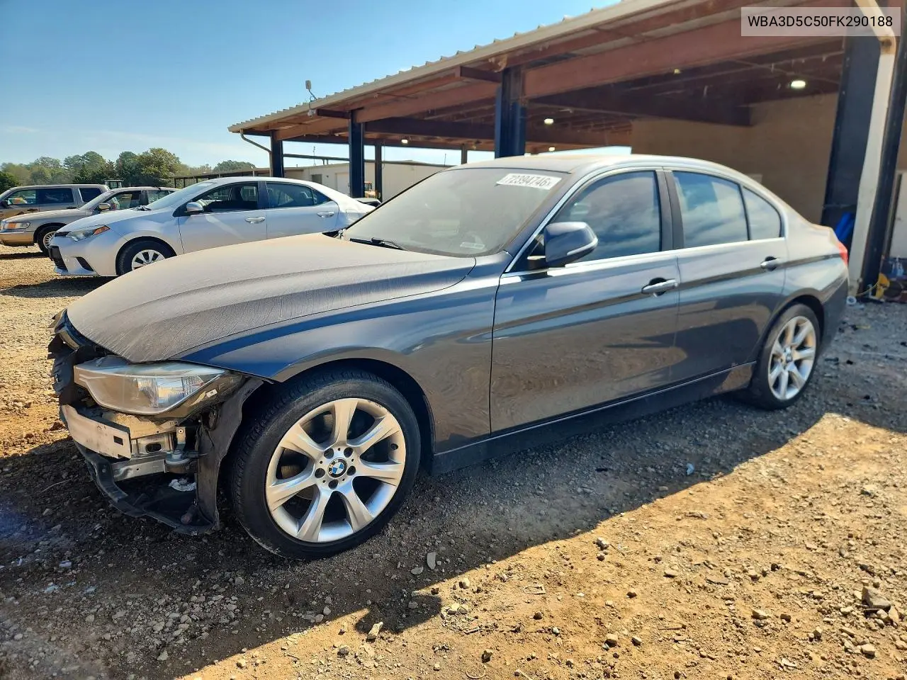 BMW 3ER 2015, VIN WBA3D5C50FK290188
