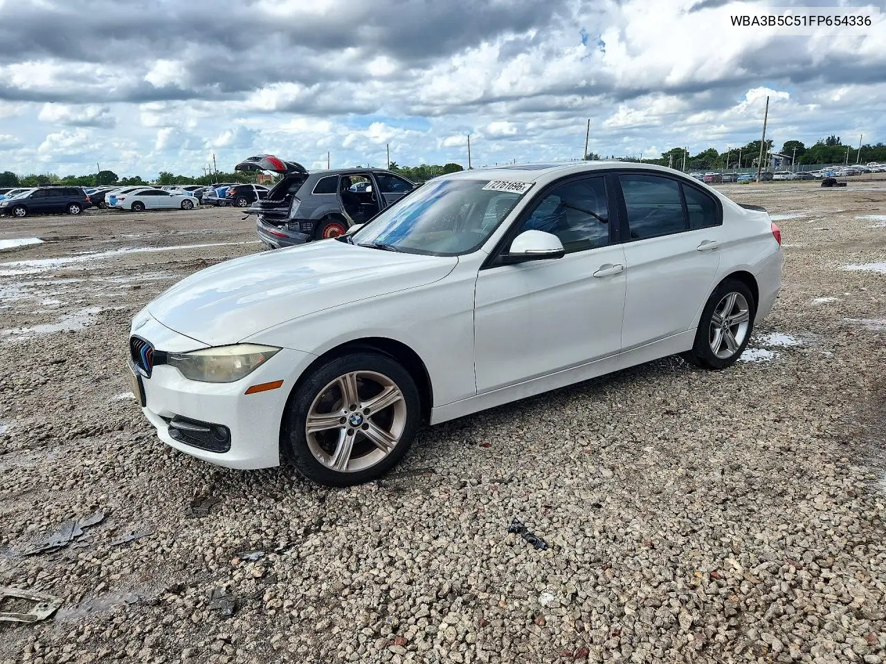 BMW 3ER 2015, VIN WBA3B5C51FP654336