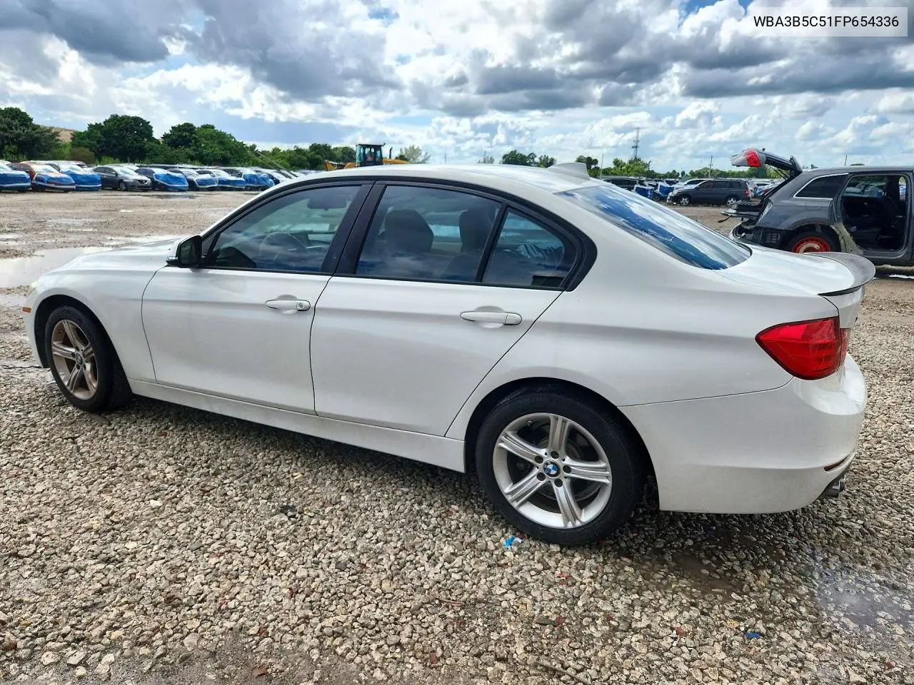 2015 BMW 3ER VIN WBA3B5C51FP654336 — фото 2