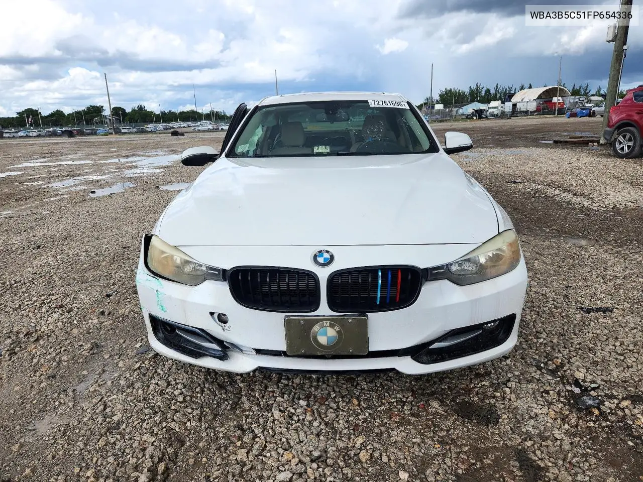 2015 BMW 3ER VIN WBA3B5C51FP654336 — фото 5