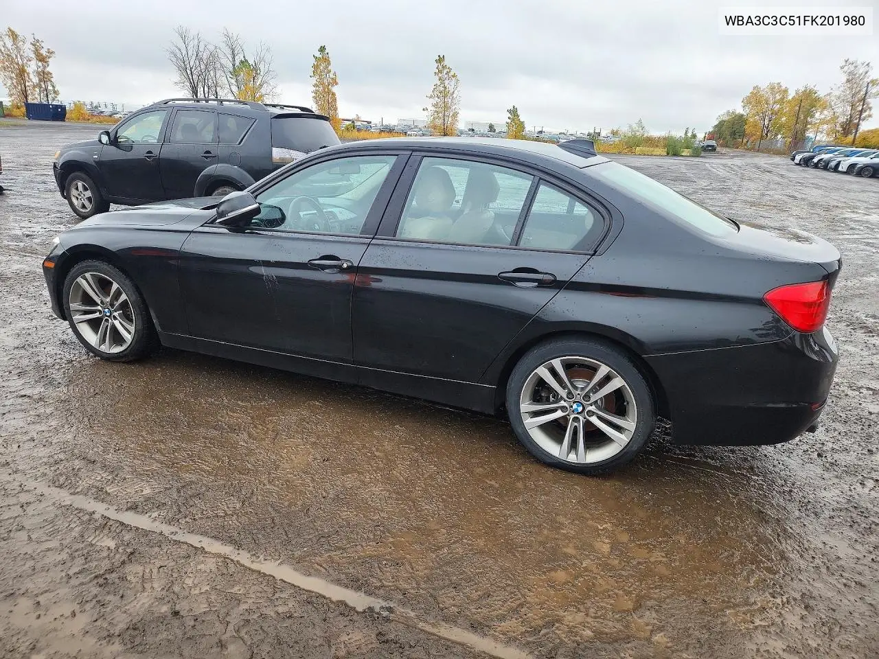 2015 BMW 3ER VIN WBA3C3C51FK201980 — фото 2