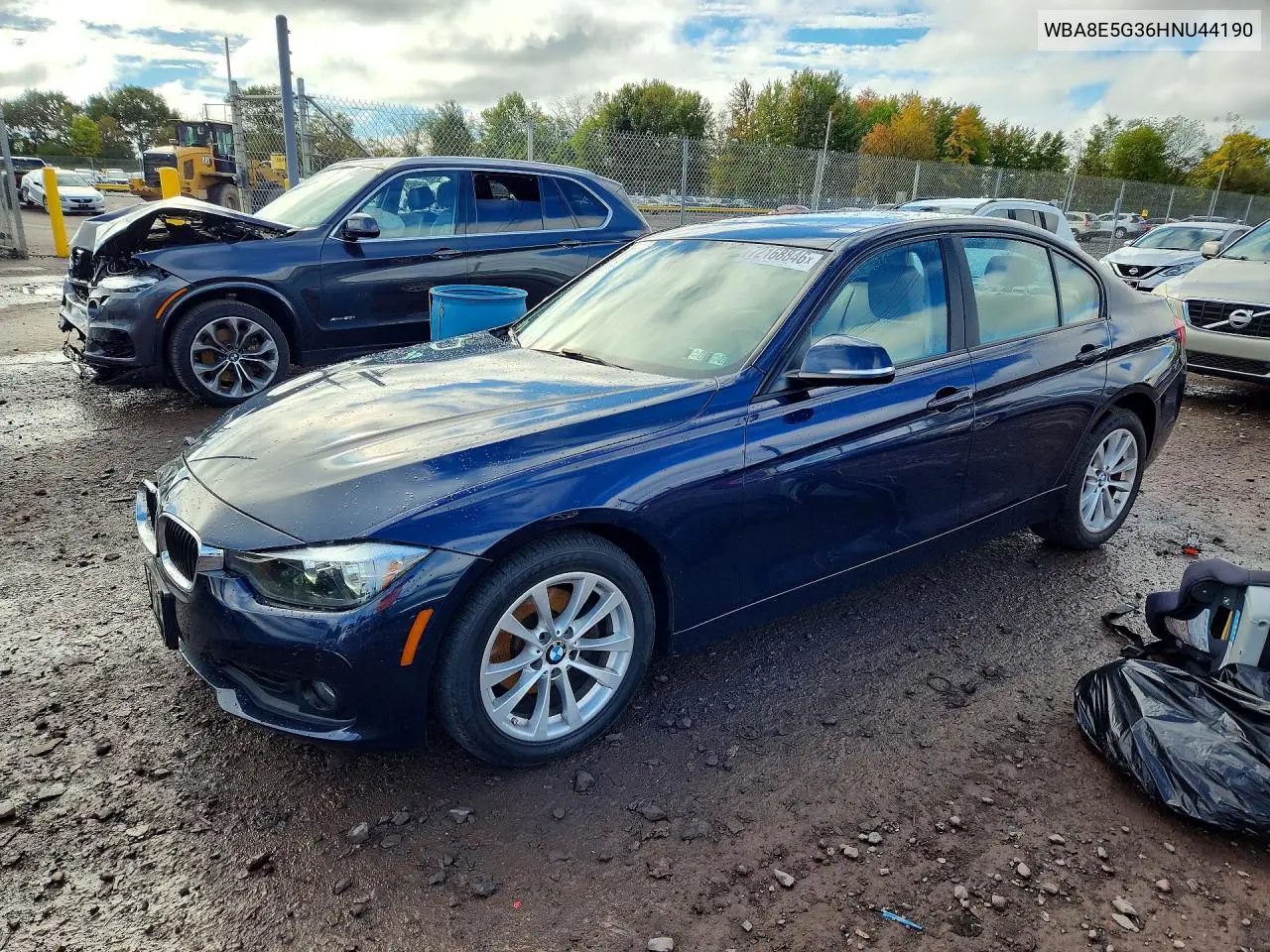 BMW 3ER 2017, VIN WBA8E5G36HNU44190