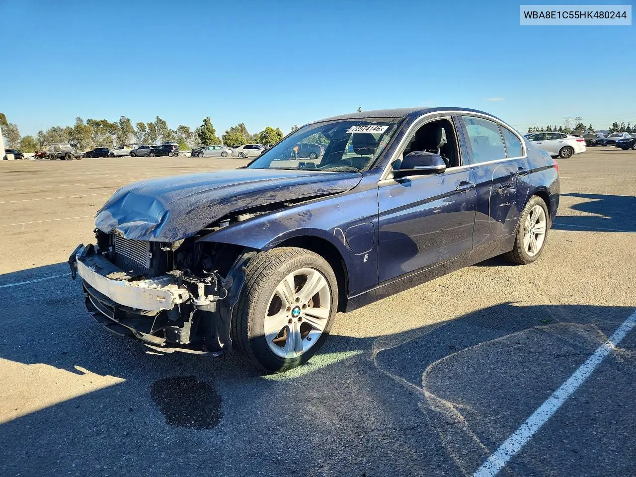 BMW 3ER 2017, VIN WBA8E1C55HK480244