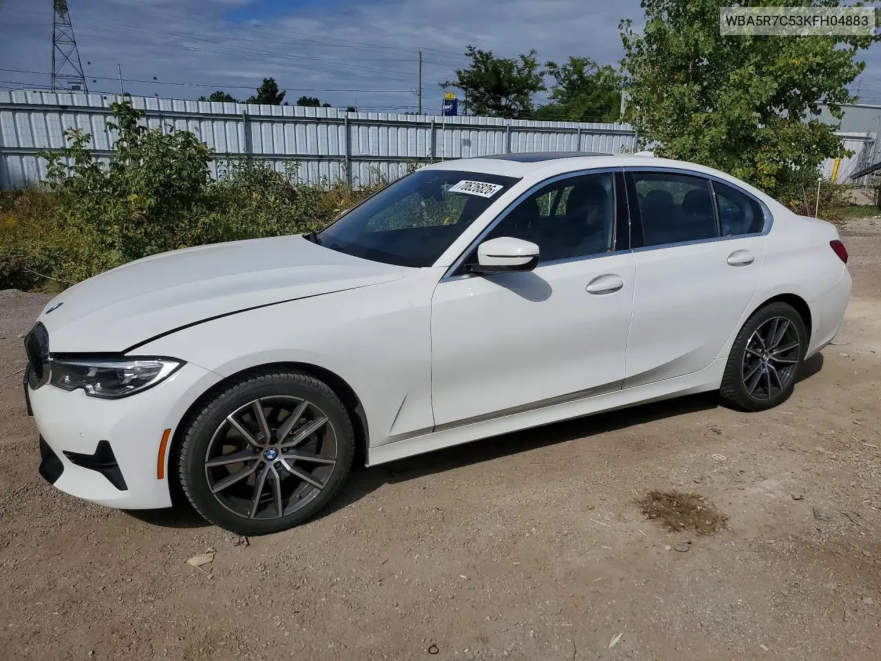 BMW 3ER 2019, VIN WBA5R7C53KFH04883