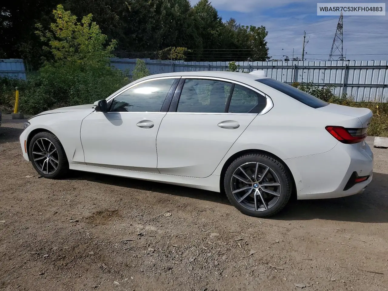 2019 BMW 3ER VIN WBA5R7C53KFH04883 — фото 2