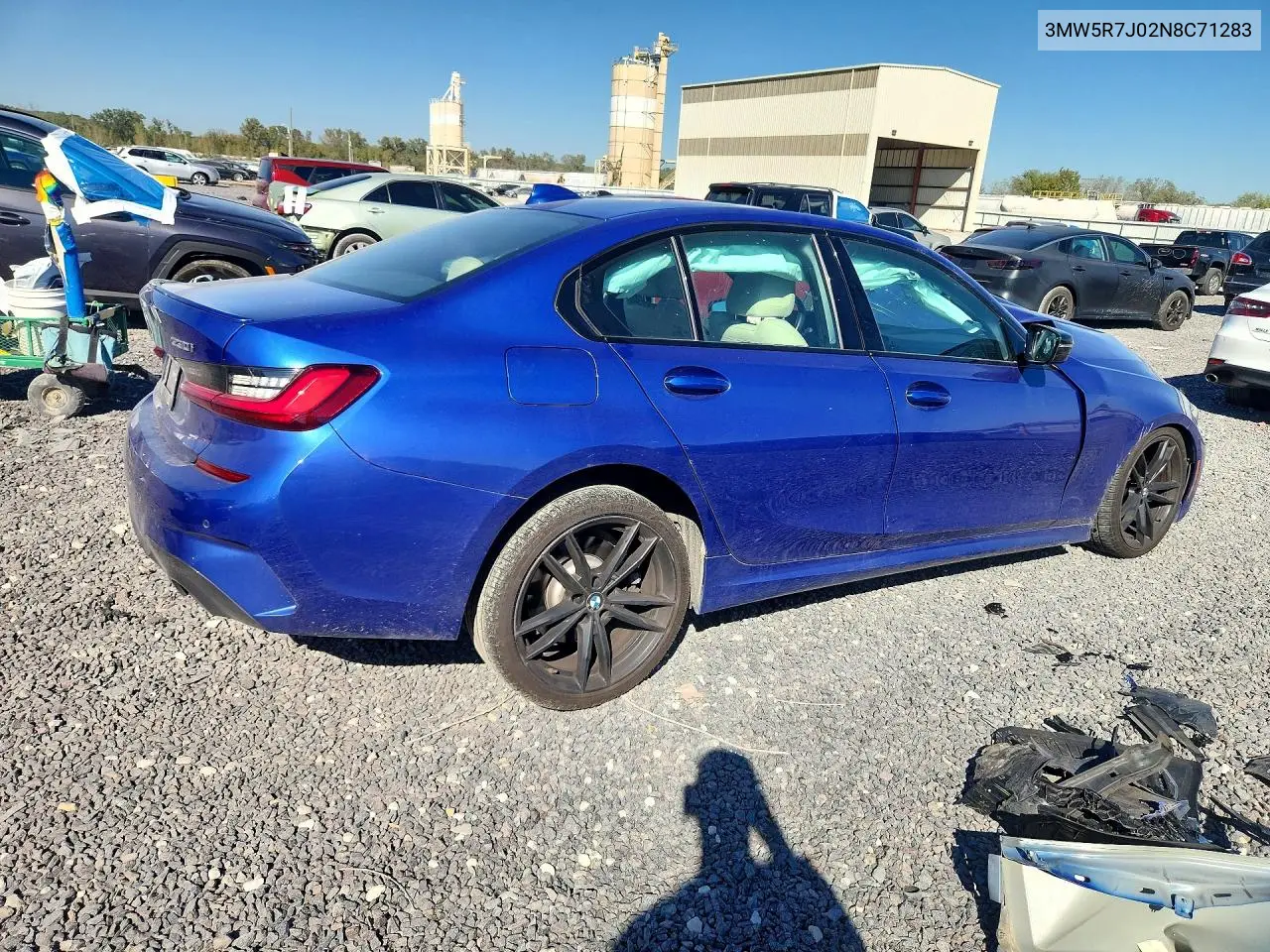 2022 BMW 3ER VIN 3MW5R7J02N8C71283 — фото 3
