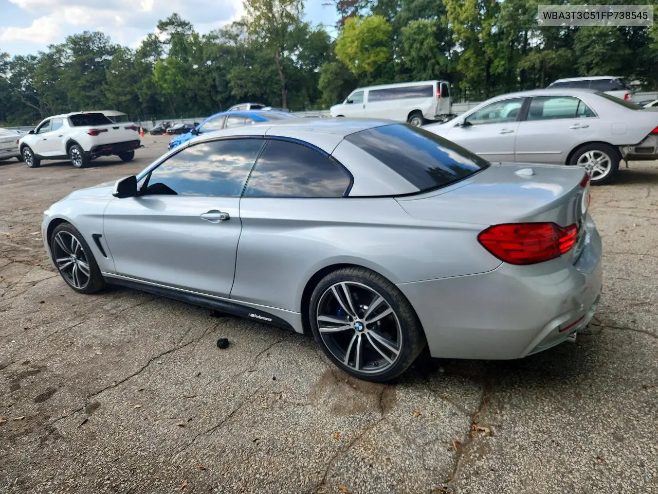 2015 BMW 4ER VIN WBA3T3C51FP738545 — фото 2