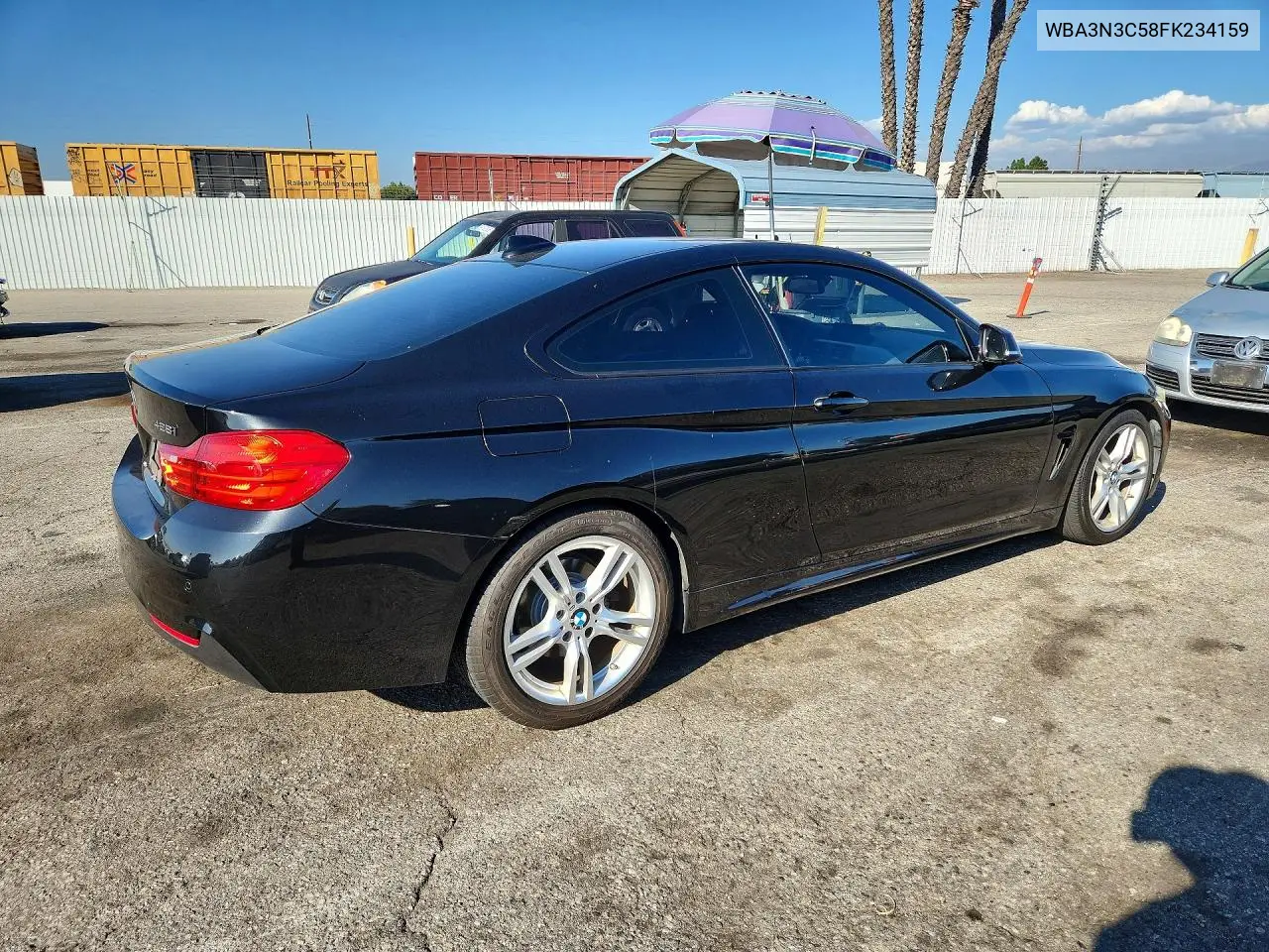 2015 BMW 4ER VIN WBA3N3C58FK234159 — фото 3
