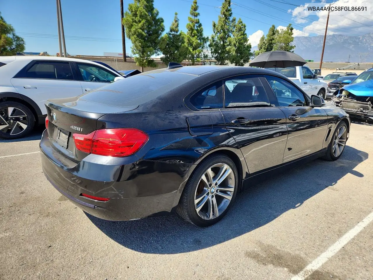 2015 BMW 4ER VIN WBA4A9C58FGL86691 — фото 3