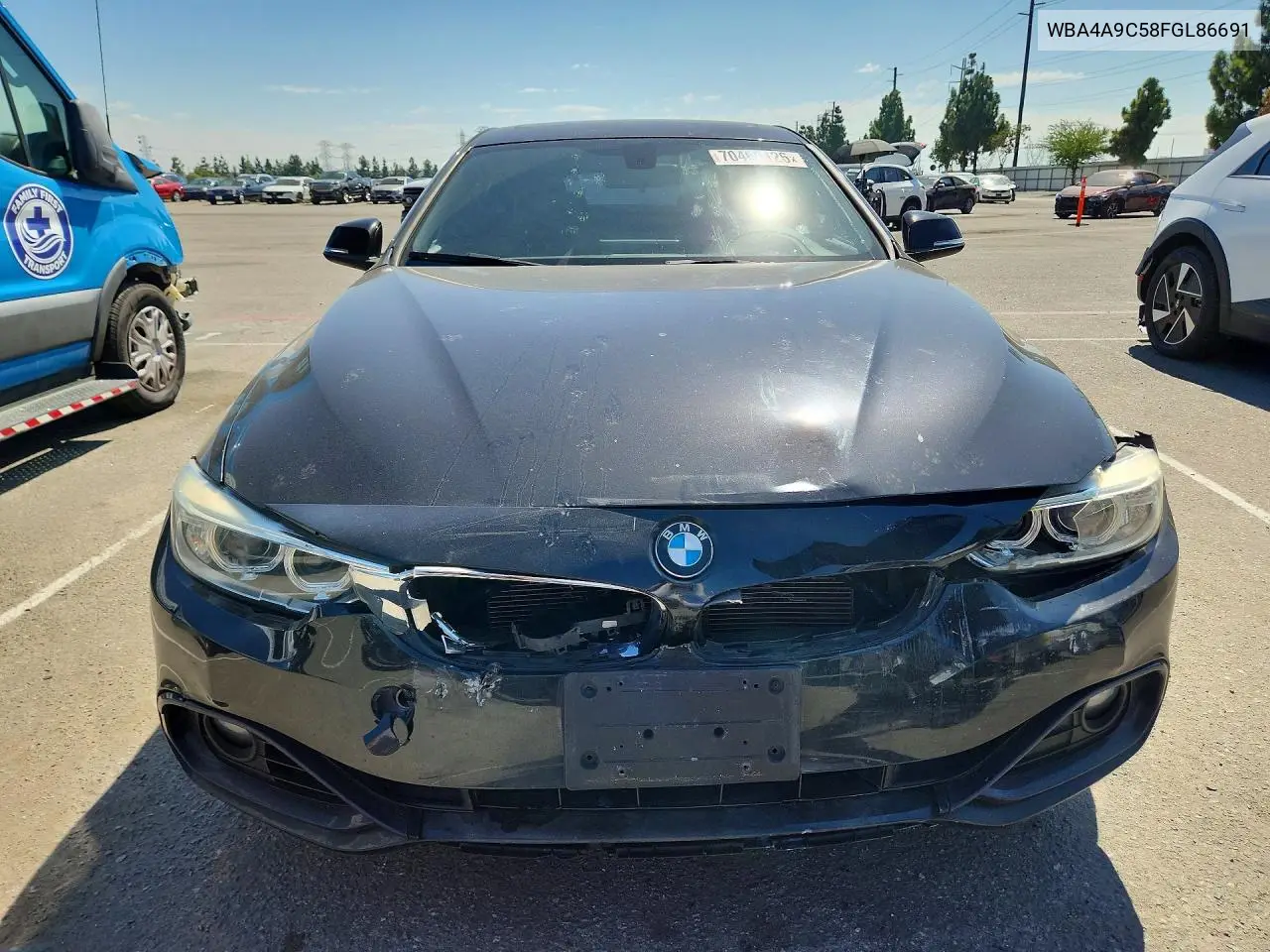 2015 BMW 4ER VIN WBA4A9C58FGL86691 — фото 5