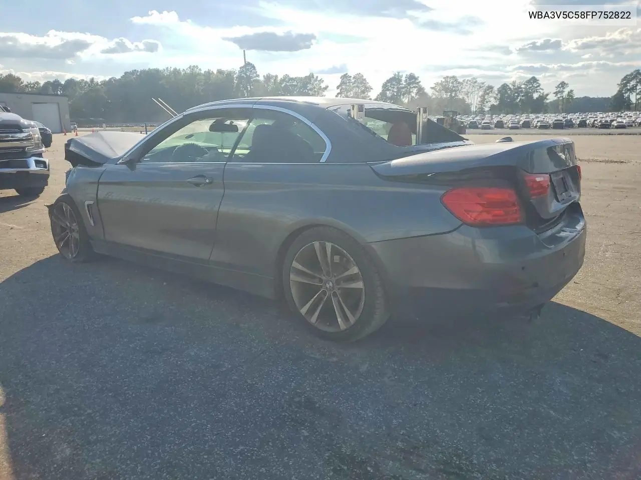 2015 BMW 4ER VIN WBA3V5C58FP752822 — фото 2