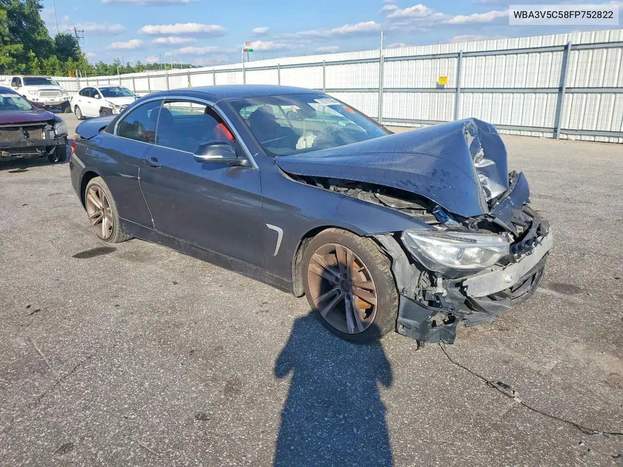 2015 BMW 4ER VIN WBA3V5C58FP752822 — фото 4
