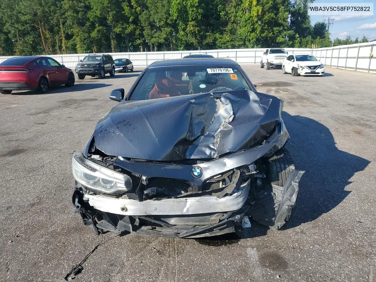 2015 BMW 4ER VIN WBA3V5C58FP752822 — фото 5