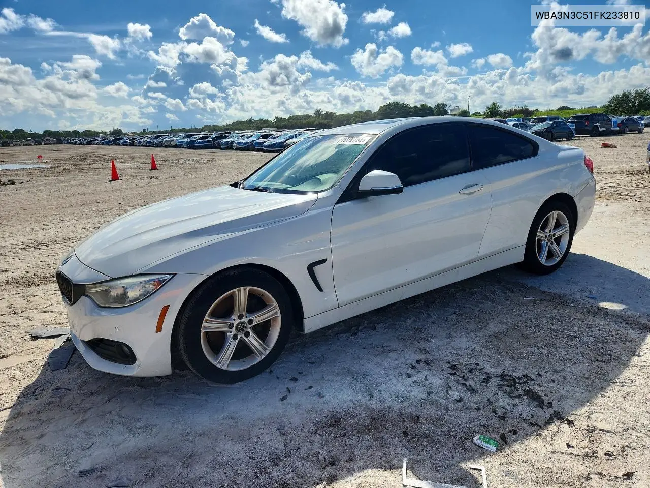 BMW 4ER 2015, VIN WBA3N3C51FK233810