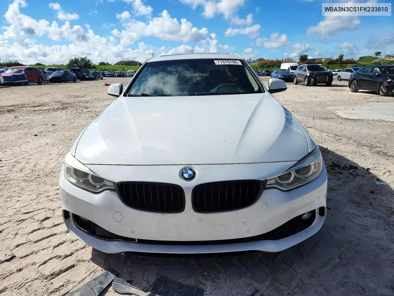 2015 BMW 4ER VIN WBA3N3C51FK233810 — фото 5