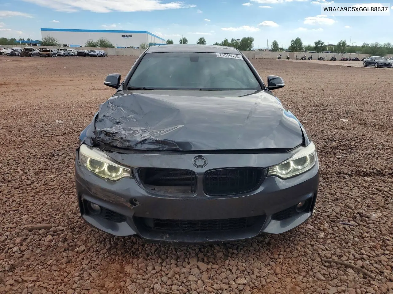 2016 BMW 4ER VIN WBA4A9C5XGGL88637 — фото 5