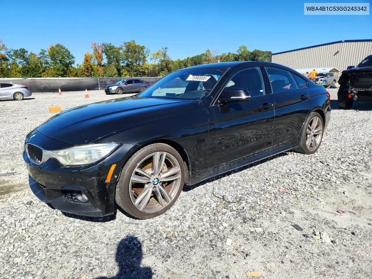 BMW 4ER 2016, VIN WBA4B1C53GG243342